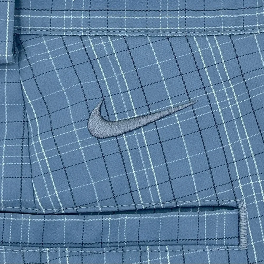 Nike Golf Fit Dry Performance‎ Shorts Blue Plaid 319691-413 Men’s Size 40